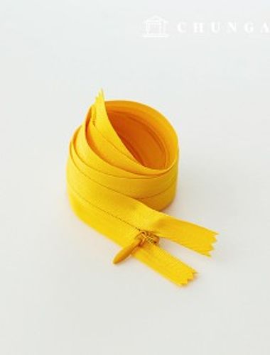 Console Zipper Hidden Sole Zipper 60cm Yellow