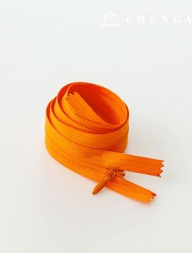 Console zipper hidden single zipper 60cm Orange