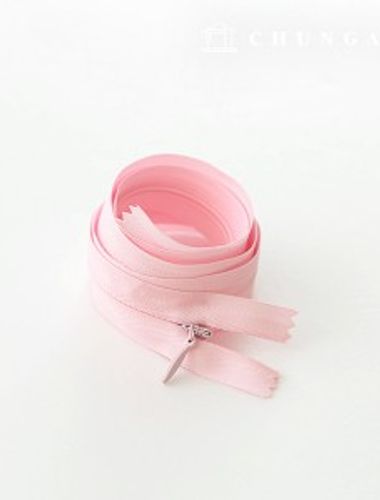 Console zipper hidden single zipper 60cm Light pink