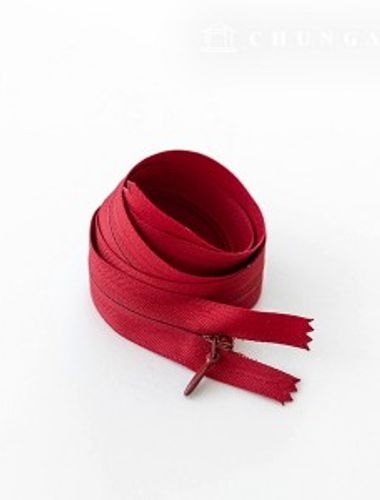 Console zipper hidden single zipper 60cm Wine