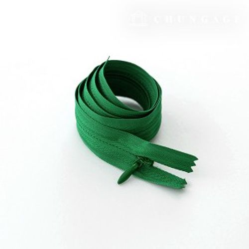 Console Zipper Hidden Sole Zipper 60cm Green