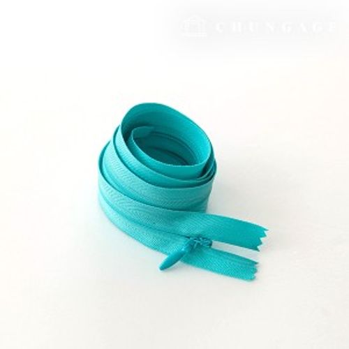 Console zipper hidden single-breasted zipper 60cm mint blue