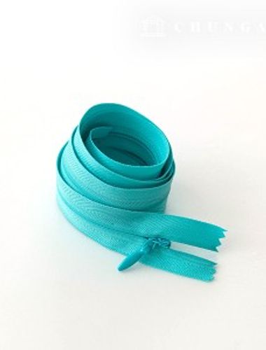 Console zipper hidden single-breasted zipper 60cm mint blue