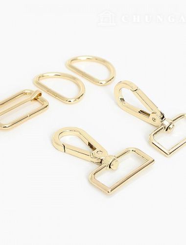 Bag Link Dring Set 32mm Gold 86065