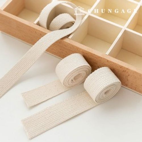 Cotton webbing String Eco Bag 20mm Natural