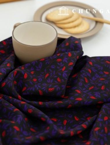 Poly pattern fabric bellflower