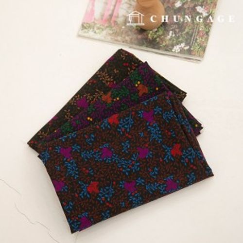 3 types of maple poly pattern fabric