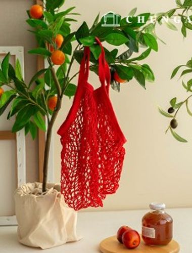 Net Bag Mesh Net Bag Zero Waste Red