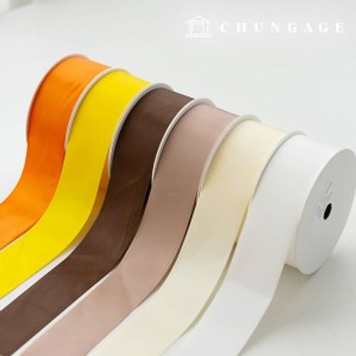 Satin bowknot String package bowknot tape String craft 40mm brown yellow 6 types 1 yard