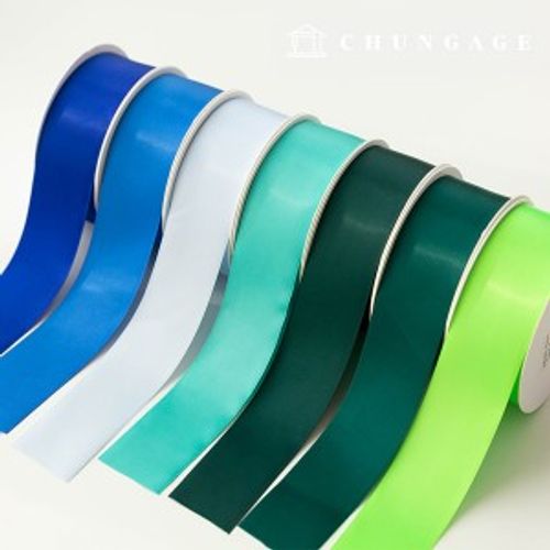Satin bowknot String package bowknot tape String craft 40mm green blue 7 types 1 yard