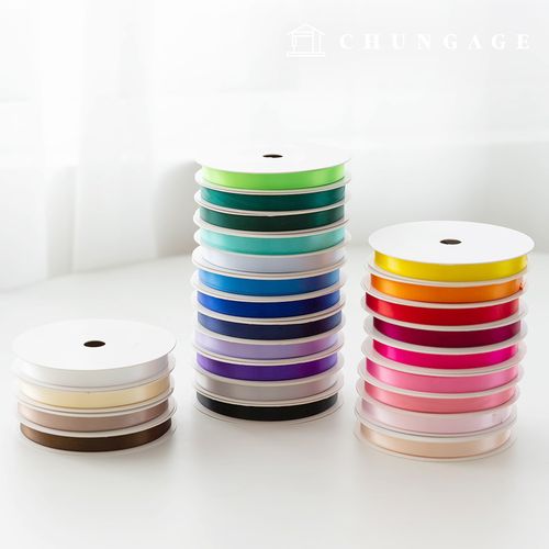 Satin bowknot String package bowknot tape String craft 10mm 25 types 1 yard