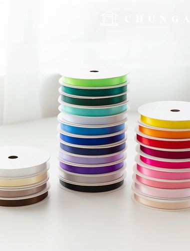 Satin bowknot String package bowknot tape String craft 10mm 25 types 1 yard