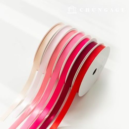 Satin bowknot string package bowknot tape string craft 10mm pink 7 types 1 yard