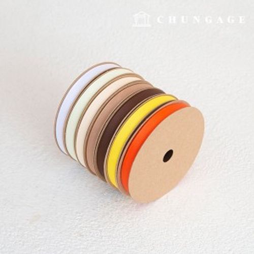 Corrugated bowknot String package bowknot tape String craft 10mm brown yellow 7 types 1 yard