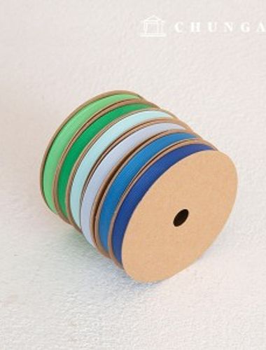 Corrugated bowknot string package bowknot tape string craft 10mm green blue 6 types 1 yard