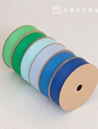 Corrugated bowknot string package bowknot tape string craft 25mm green blue 6 types 1 yard