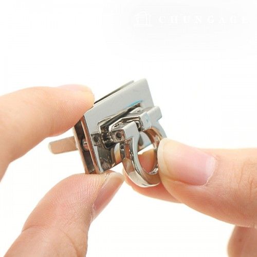 Bag Lock Round 3cm Silver 73109