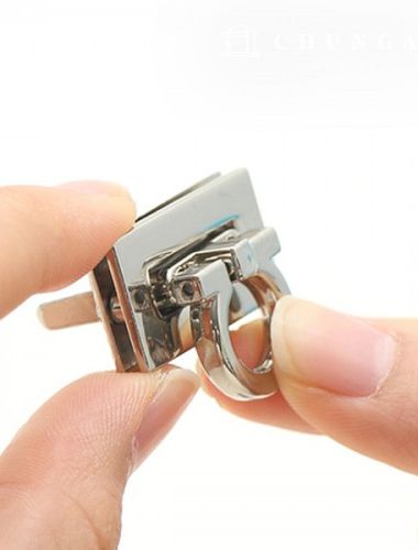 Bag Lock Round 3cm Silver 73109