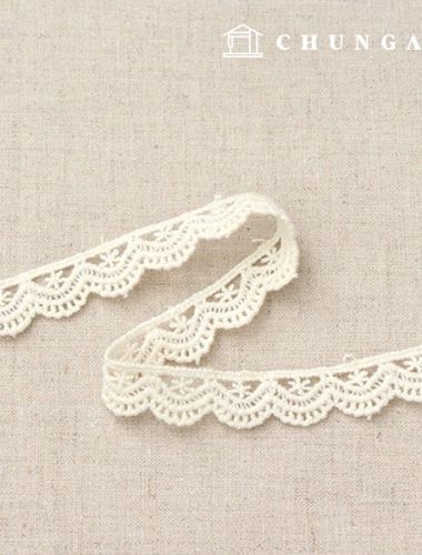 cotton lace fabric brie natural 76285