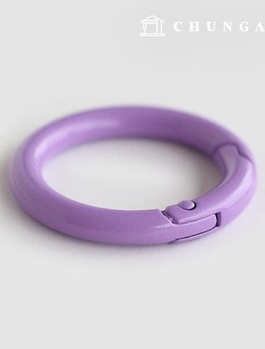 Color Oring Open Type Oring Keyring Keyring Subsidiary Materials 25mm Vivid Lavender 55484