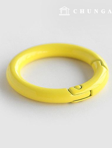 Color Oring Open Type Oring Keyring Keyring Subsidiary Materials 25mm Vivid Yellow 55484