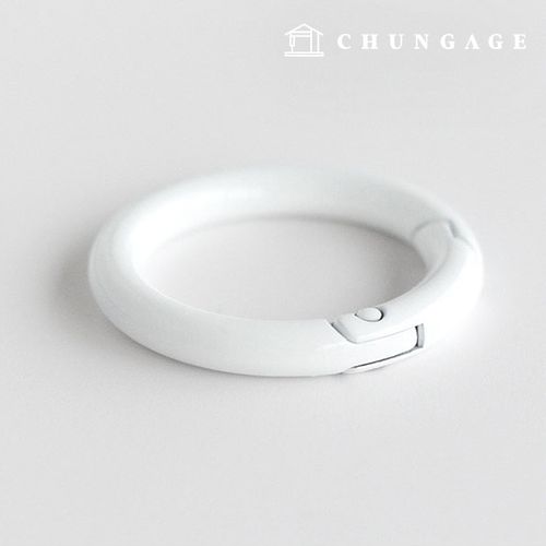 Color Oring Open Type Oring Keyring Keyring Subsidiary Materials 25mm Vivid White 55484