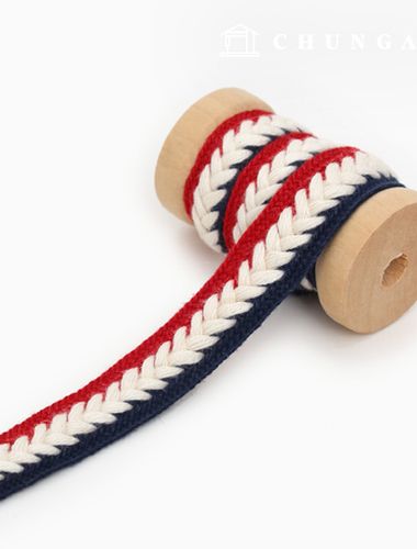 Cotton waving String Eco Bag Bag accessories Webbing String Combed pattern Key point Blade French 76835