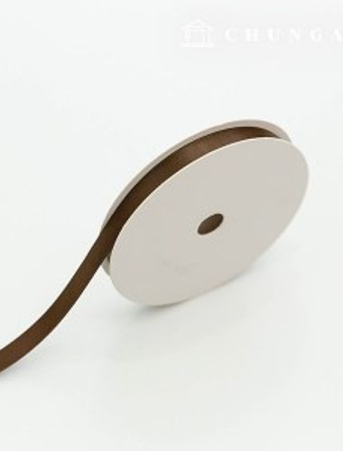 Satin Bowknot String 20 Rolls Package Bowknot Tape String Craft 10mm Brown