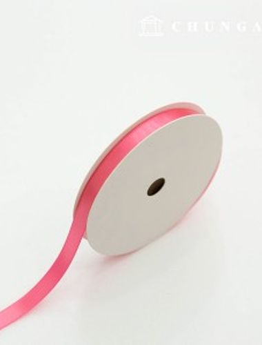 Satin Bowknot String 20 Rolls Package Bowknot Tape String Craft 10mm Pink