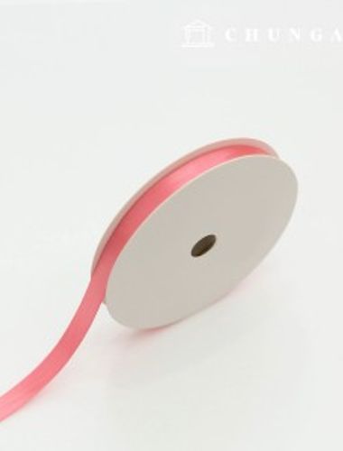 Satin Bowknot String 20 Rolls Package Bowknot Tape String Craft 10mm Coral Pink