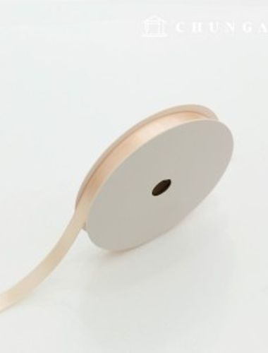 Satin bowknot string 20 rolls package bowknot tape string craft 10mm apricot