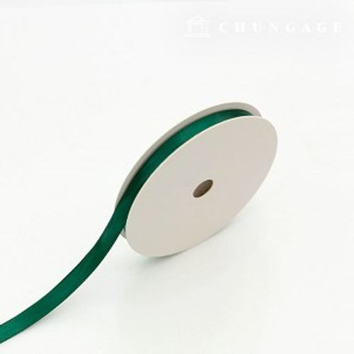 Satin bowknot String 20 rolls package bowknot tape String craft 10mm Deep green