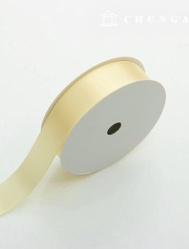Satin Bowknot String 20 Roll Package Bowknot Tape String Craft 25mm Cream