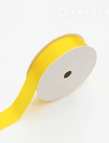 Satin Bowknot String 20 Rolls Package Bowknot Tape String Craft 25mm Yellow