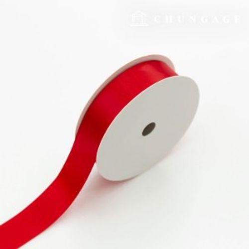 Satin Bowknot String 20 Rolls Package Bowknot Tape String Craft 25mm Red