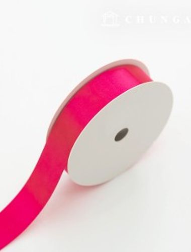 Satin Bowknot String 20 Roll Package Bowknot Tape String Craft 25mm Cherry