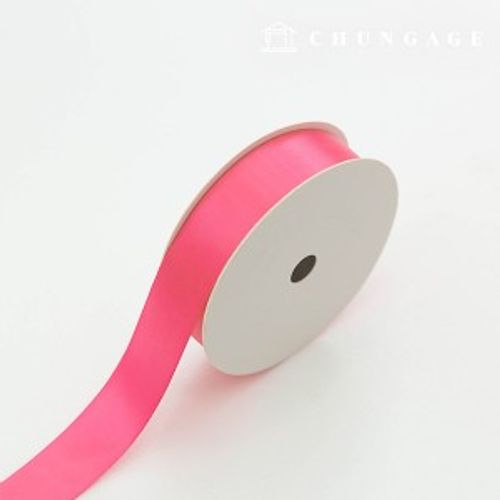 Satin Bowknot String 20 Rolls Package Bowknot Tape String Craft 25mm Pink