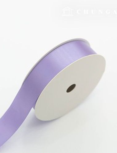 Satin Bowknot String 20 Roll Package Bowknot Tape String Craft 25mm Light Purple