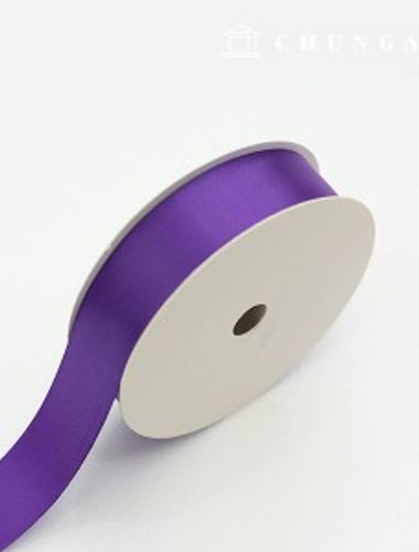 Satin Bowknot String 20 Rolls Package Bowknot Tape String Craft 25mm Purple