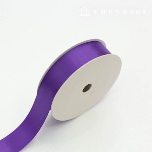 Satin Bowknot String 20 Rolls Package Bowknot Tape String Craft 25mm Purple