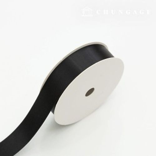 Satin Bowknot String 20 Rolls Package Bowknot Tape String Craft 25mm Black