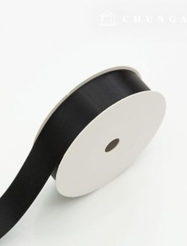Satin Bowknot String 20 Rolls Package Bowknot Tape String Craft 25mm Black