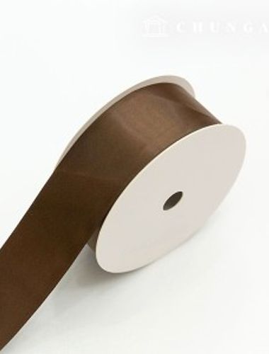 Satin Bowknot String 20 Roll Package Bowknot Tape String Craft 40mm Brown