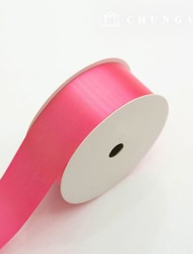Satin Bowknot String 20 Rolls Package Bowknot Tape String Craft 40mm Pink