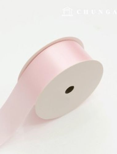 Satin bowknot String 20 rolls package bowknot tape String craft 40mm Light pink