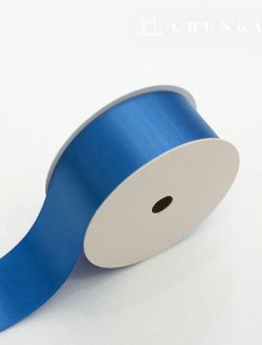 Satin bowknot String 20 rolls package bowknot tape string craft 40mm Blue