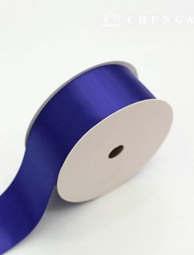 Satin Bowknot String 20 Roll Package Bowknot Tape String Craft 40mm Deep Blue
