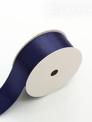 Satin bowknot String 20 rolls package bowknot tape string craft 40mm Navy