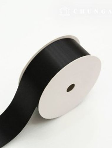 Satin Bowknot String 20 Rolls Package Bowknot Tape String Craft 40mm Black