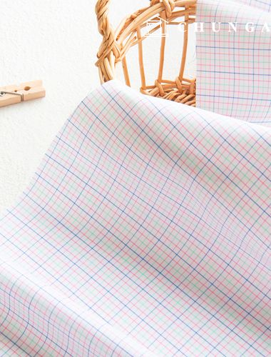 cotton Check Fabric yarn-dyed Check Stripe Plain Fabric 32